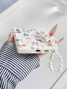 Funda protectora para teléfono con estampado plano de lazo pintado, borde ondulado color crema, con pulsera, estilo minimalista, anti-caídas y reforzada, adecuada para Ip 17/Ip 17pro/Ip 17promax/Iphone16 XR /7/8 Iphone15Promax/12PROMAX/13PROMAX/14PROMAX 13 14 11 12p14 Women P11 Soft Shell P12 Anti-Drop XS.XR /78P.78GES2, adecuada para A134G A22 A21S A514G A52 S22 ULTRA A335G, A34 A35 adecuada para Redmi 10 Note114G 11Lite A53tpuA14 /A23/S23ULTRA S24 A14 A15 S23 A73 A55 A54 - Multicolor - Ver 5