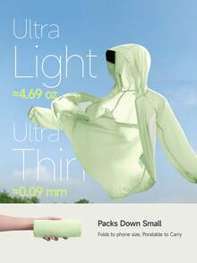 Beneunder Women's Lightweight Water-Repellent Sun-Protection Jacket (Short-Length) TS400 - Khaki - View 5