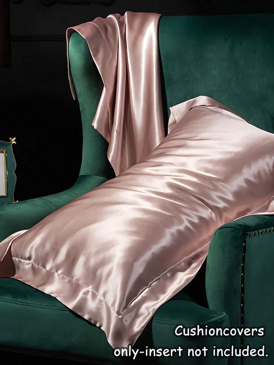 Luxury Mulberry Silk Pillowcase Satin Solid Color Pillowcase With Envelope Closure Design For Various Pillows Soft And Smooth Texture Suitable For Holiday Women's Gift Back To School Bedroom Dorm Room Home Decor Camping Bedding Travel Essentials