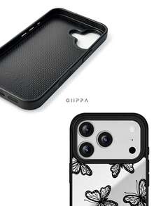 GIIPPA 1 Stück Spiegel Handyhülle mit individuellem Namen und Schmetterlingsmuster, personalisierte Handyhülle, kompatibel mit iPhone 17/16/15/14/13/12/11 Pro Max Air Handyhülle, Geschenk zum Schulanfang, Urlaubsgeschenk, Valentinstagsgeschenk, Geburtstagsgeschenk - Verschiedenfarbig - Übersicht 6