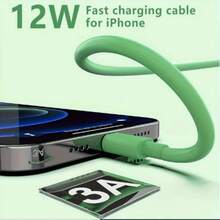 Set Kabel Data Pengisian Cepat Warna-warni Permen, Kabel Pengisian Ekstra Panjang 1m/2m/3 Meter, Kompatibel dengan iPhone 14/13/12/11 Pro Max/Mini/XS Max/XR/XS/X/8/7/6s/SE, Mendukung Pengisian Cepat dan Sinkronisasi Data Kecepatan Tinggi, Hadiah Natal/Hadiah Rumah Tangga - MultiWarna - View 5