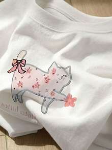 Women T-Shirts - 白色 - 查看 1