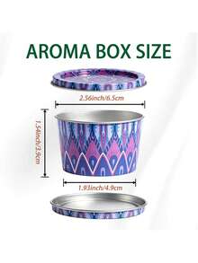 16pcs Bohemian Mandala Print Empty Candle Tins, Round Metal Candle Containers With Lids, Reusable DIY Candle Making Containers, Colorful Pattern Storage Tins, Suitable For Scented Candles, Home Decor And Handmade Craft Gifts - 16pcs - View 4