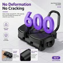 2026 New 6-Wheel Ab Roller With Elbow Support, Automatic Rebound Abdominal Wheel For Core Training, Built-In Phone Holder, Non-Slip Knee Pad, Unisex Home Fitness Abdominal Exercise Equipment - Multicolor - View 7