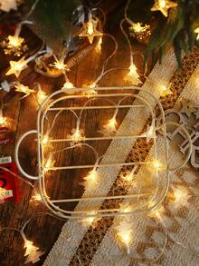 1pc Christmas Tree Star & Snowflake Fairy Lights, Battery Operated Snowflake String Lights, Christmas Tree Decoration, Christmas Party Home Wall Yard Window Holiday Decor, Snowflake Lights, Christmas Tree Lights, Christmas Gift, Star String Lights - Transparent-tree+Snowflake+Star - View 6