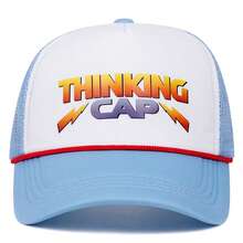 1件 Thinking CAP 印花泡棉棒球帽，中性戶外防曬美式卡車司機帽 - 彩色 - 查看 2