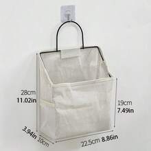 1pc Portable Wall-Mounted Storage Bag, Fabric Hanging Organizer, Wall Storage Pocket - Space-Saving, Easy Storage, Suitable For Dorm, Home, Kitchen, Bedroom, Bathroom, Home Essentials, Travel Must-Haves, Room Decor, Home Decor - Multicolor - View 4