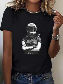 Women T-Shirts - 黑色 - 查看 6