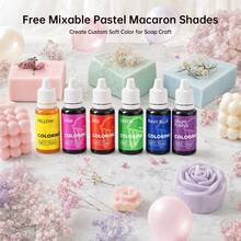 Liquid Decorating Pigment Collection, Vibrant Multi-Tone Color Kit For Baking Decoration Sets, Dessert Decor Projects, Party Styling, Surface Ornament & DIY Handcraft Art Supplies - Multicolor - View 6