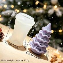 2026 New Christmas Tree Silicone Mold, Christmas Scented Candle Resin Mold, Home Decor Plaster Ornament - S324-2 Heart and Star Christmas Tree Mold - View 4
