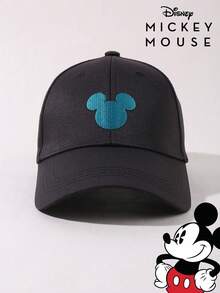 Disney 1件迪士尼官方米老鼠刺繡棒球帽，可調節休閒帽，適合旅行、海灘，Y2K風格可愛卡通返校帽 - 彩色 - 查看 3