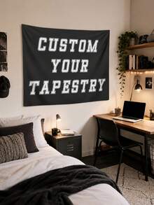 Customized Photo Tapestry, Personalized Image Wall Hanging Banner, Bedroom Decor Custom Image Backdrop, Photography Prop - Multicolor - View 5