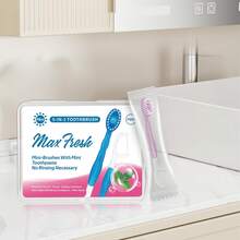 Mini Disposable Toothbrush With Toothpaste And Toothpick, Tongue Cleaner, Fresh Breath, Tongue Scraper, Suitable For Work Or Travel, 10pcs/Box - Multiple Flavors/various Styles - View 11