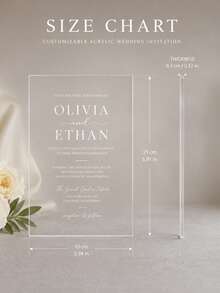 Custom Acrylic Wedding Invitations, Personalized Wedding Invitations. Custom Wedding Invitations, Wedding Invitations, Acrylic Gift Invitations, Acrylic Wedding Signage, And Wedding Invitations With Name, Date And Location. - Multicolor - View 4