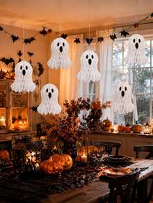 2/3 buah Dekorasi Gantung Hantu Halloween, Gaya Menyeramkan & Lucu, Cocok Untuk Dekorasi Rumah Dalam/Luar Ruangan, Langit-langit, Jendela, Pohon, Rumah Hantu dan Perlengkapan Pesta Halloween - Beraneka warna - View 7