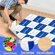 Plastic Flooring - White/Blue - View 5
