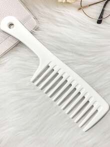 Thick Wide-Tooth Comb, High-Quality Large Blade Comb, Curly Hair Long Hair Wavy Massage Comb, Plastic Shampoo Comb - Multicolor - View 13
