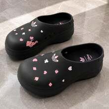 Adidas New Originals * Disney / Comfortable Versatile Women's Slippers - Black - View 5