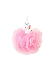 1pc Cartoon Unicorn Large Bath Ball, Hanging Bathroom Baby Scrubbing Foaming Bath Ball - Multicolor - View 10