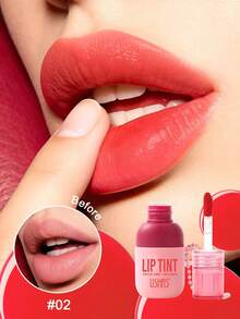 USHAS Long Lasting Lip Tint Liquid Stain, Pewarna Bibir Matte Tahan Air dan Tidak Lengket, Lip Gloss Tahan Air dengan Pigmen Tinggi dan Anti Transfer, Dilengkapi Rantai untuk Digantung di Tas dan Gantungan Kunci, Kosmetik Ringan untuk Bibir Wanita yang Tidak Membuat Bibir Kering - #02 Persik Karang - View 9