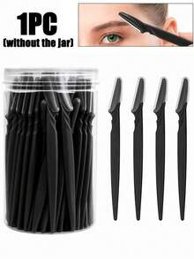 60/30/12/6/3/1pc Eyebrow Trimmer And Razor, Exfoliating Shaving Tool, Body Hair Removal Trimmer And Facial And Set, Long Handle Blade With Precision Protective Cover, Women's Eyebrow Shaping Tool, Suitable For Daily Or Travel Use., Face Razor - Multicolor - View 12