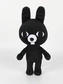 BIUBLIULAND Boneka Plush Monster Lucu 11,8 Inci, Boneka Plush Hewan Kelinci Lembut, Boneka Gaya Unik dan Menyenangkan Bergaya Vintage, Cocok untuk Dekorasi Meja Kamar dan Hadiah Ulang Tahun Anak-Anak - Hitam - View 3