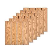 Piso deck tipo madera de wpc, piso modular para jardin, interior y exterior, techos, muros y pisos, piezas de 30 x 30 cm - Madera natural 6pd002 - Ver 1