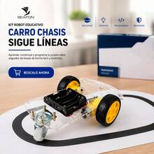 Kit Robot Educacional Carro Chasis Seguidor Sigue Lineas - 1 - Ver 7