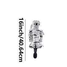 10pcs 16-Inch Mini Mummy Cartoon Foil Balloons, Suitable For Halloween Party Decoration, Cartoon Balloons (Ribbon Not Included) - View 8