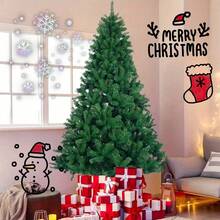Christmas Tree PVC Large Christmas Tree, Home Party Scene Christmas Decoration, Dropshipping, Metal Sturdy Tripod, Large Christmas Decorative Tree - Green - View 9