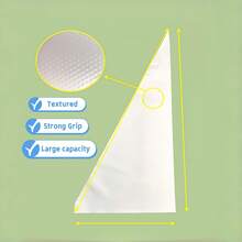 50/100/200pcs Extra Large Non-Slip Piping Bags, Thickened Transparent Decorating Bags - For Cake Decoration, Cookies And Cream - Non-Slip Design, Baking Accessories, Baking Chocolate Cake, Cream Frosting And More - View 6