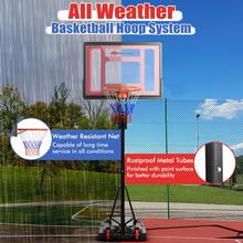 Basketball Hoop With 5-10 Feet Adjustable Height For Indoor Outdoor, Portable Freestanding Basketball Goal With Shatterproof Backboard, Fillable Rolling Base & All-Weather Net For  Teens Adults Backyard Driveway Poolside Sports Training Game Play - 1 - View 8