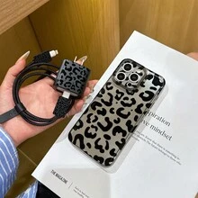 6件組太空透明紋手機殼 + 充電頭保護套 + 線材保護套 + 收納繩 + 數據線保護繩 TPU 防震保護殼，適用於 iPhone 6 7 8 XXs XR XS Max 11 12 13 14 15 16 17 Pro Max，適合作為情侶、女性、女兒、男朋友、女朋友和青少年女孩的生日與聖誕禮物 - 彩色 - 查看 2