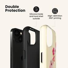 VESPOP Casing Ponsel Bergaris Blok Warna, Gaya Vintage INS, Pelindung Anti Guncangan Full Coverage - Untuk iPhone 18/17/16/15/14/13/12/11 Pro Max/Pro Plus/12 Mini/13 Mini, Kompatibel dengan Galaxy S26 S25 S24 S23 S22 S21 Plus Ultra, Kompatibel dengan Pixel 8 9 10 PRO - Warna Campuran 1 - View 3