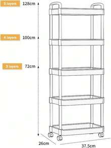 Portable Shopping Carts - 4-tier - View 7