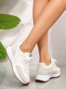 Women's Casual Sports Shoes, Lightweight Non-Slip Fitness Running Shoes, Tennis Shoes, Sneakers - 升級白色 - 查看 5