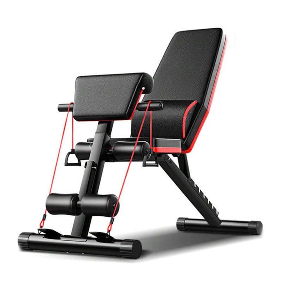 SENDERPICK Foldable Dumbbell Bench Weight Training Multifunctional Workout Weight Bench - Black - View 1
