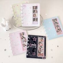 1pc Polka Dot Bow Photo Album, Japanese Style Polka Dot Angel Wings Fresh Cute Paw Print Student Storage Card Book, Back To School Season, Friends Photo Record Storage Album,Card Holder - A - View 11