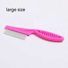 Large/Small Pet Dematting Comb, Double Sided Dog Grooming Rake Brush For Dogs & Cats, Stainless Steel Blades, Non‑Slip Handle Pet Shedding Tool,Dog Rake Brush ,Cat Dematting Tool,Double Sided Pet Grooming Rake,Remove Matted Fur,Pet Hair Knot Cutter - Multicolor - View 17
