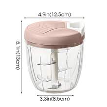 Manual Kitchen Vegetable Chopper, Garlic Grinder, Onion Crusher, Vegetable Slicer, Creative Fruit Grinder, Meat Chopper, Kitchen Tool, Convenient Cooking, Powerful Kitchen Food Processing Assistant - Multicolor - View 14
