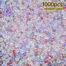 1000pcs Manik-Manik Kaca Berubah Warna UV dengan Tekstur Es, Ukuran 2mm, Manik-Manik Bulat Transparan Berwarna-warni, Aksesoris Pembuatan Perhiasan DIY - Mutiara Millet - View 18