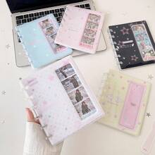 1pc Polka Dot Bow Photo Album, Japanese Style Polka Dot Angel Wings Fresh Cute Paw Print Student Storage Card Book, Back To School Season, Friends Photo Record Storage Album,Card Holder - A - View 7