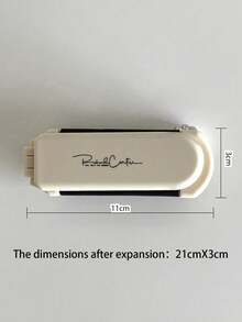 1pc Cream Color Foldable Mirror Comb, Portable Folding Mini Air Cushion Comb, Women's Inlaid Comb, Integrated Massage Comb, Hair Clip, Portable Travel Comb, Suitable For School, Hair Salon, Beauty Essentials, Back To School, Travel Vacation Essentials, Women's Hair Accessories - Multicolor - View 8