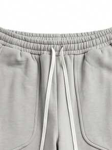 Women's Casual Loose Sports Long Pants, Versatile Athletic Trousers, Spring/Autumn - Light Grey - View 7