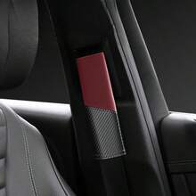 PU Leather Car Seat Belt Cover With Quilted Design, Enhance Safety And Comfort - A - View 14