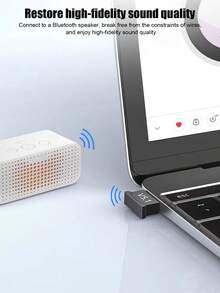 Adaptador Bluetooth 5.1 USB Dongle Sem Fio Plug and Play Sem Driver ...