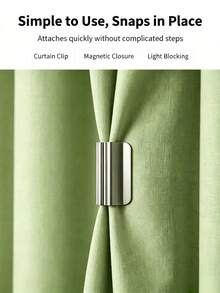 Curtains Always Leak Light And Cannot Be Fully Closed, Causing Poor Sleep? This Small Device Can Help You Solve This Problem. No Complicated Steps, Just A Simple Press, And You Can Improve Your Sleep Quality. - Magnetic Curtain Blackout Clips - View 7