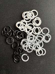 Colorful Loose-Leaf Rings, Detachable Binding Rings, Plastic Perforated File Rings, Used For Binding Reports And Documents, Notebooks, Back To School Season, School Supplies, Back To School Season, School, School Supplies, School Supplies - Multiple Styles - View 9