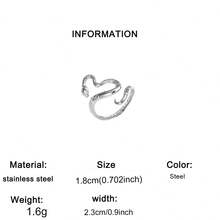 1pc Stainless Steel Women's Open Ring, Adjustable Snake Wrap Design, 3D Vintage Snake Metal Texture Element, Niche Cool Retro Style, Gold Color, Teacher, Women's Personalized Accessory, Suitable For Daily Wear, Vacation, Party, Travel, Can Be Given As Birthday, Anniversary Gift, Unique Design, Highlights Avant-Garde Fashionable Elegant - Ring - View 10