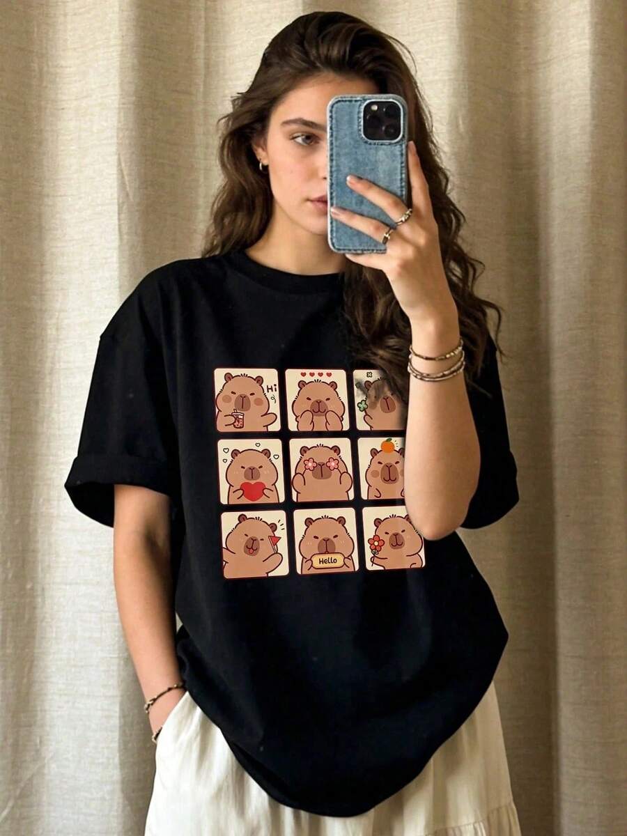 Women T-Shirts - Black - View 1